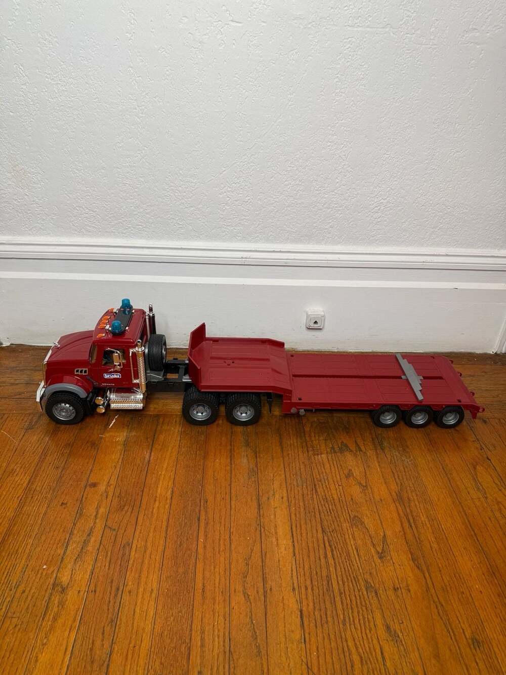 Bruder Mack Granite Low Loader Semi Truck